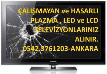 BOZUK,HASARLI TV ALINIR, Ankara 